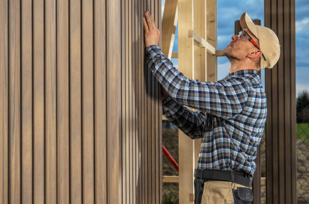 istock Caucasian Woodwork Worker Building Modern Garden Shed 1540925154
