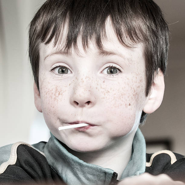 portrait of surprised children eating lollipop in vintage view