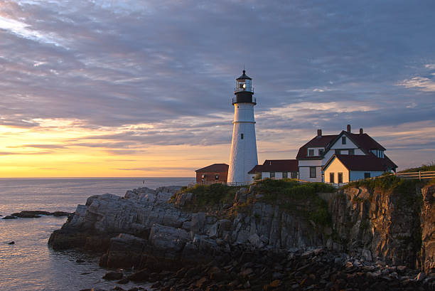 istock Portland Head Lighthouse at Dawn, Cape Elizabeth, Maine 154096379