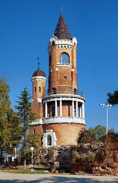 Gardos Tower (Millennium Tower) in Zemun, Belgrade, Serbia. It was built and officially opened on August 20, 1896 to celebrate a thousand years of Hungarian settlement in the Pannonian plain.