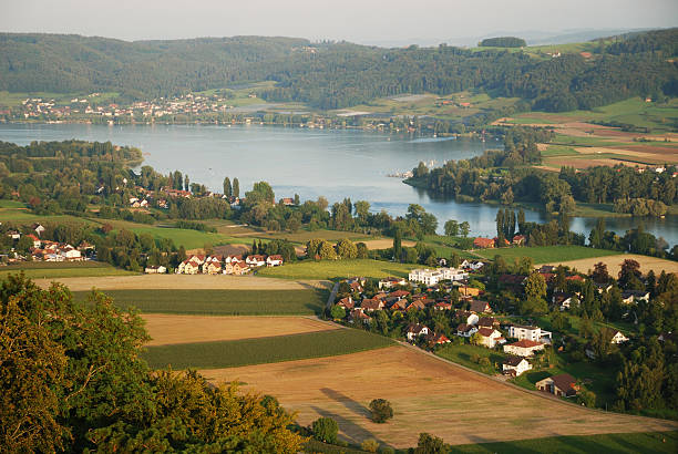 istock Outskirts of Stein am Rhein from above. 154102079