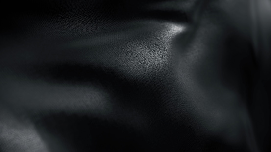 Black luxury silk textile material background