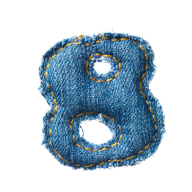 istock Handmade letter of jeans alphabet 154108969