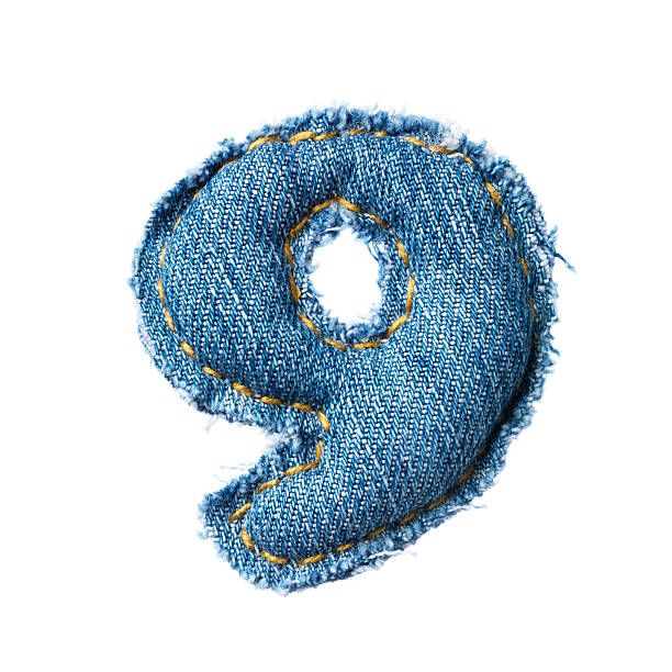 istock Handmade letter of jeans alphabet 154109112
