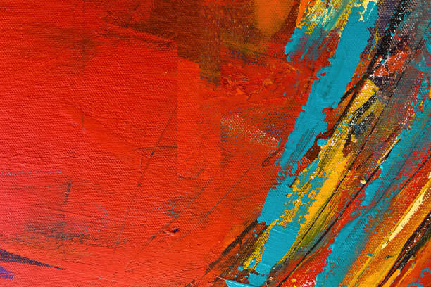 istock The expressive brushstrokes on this canvas create an artful and dynamic abstract background 1541110280