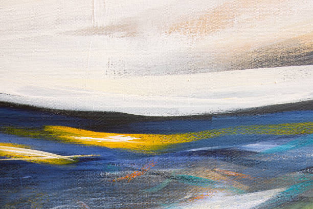 istock The expressive brushstrokes on this canvas create an artful and dynamic abstract background 1541110282