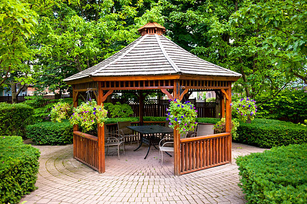 Gazebo in garden