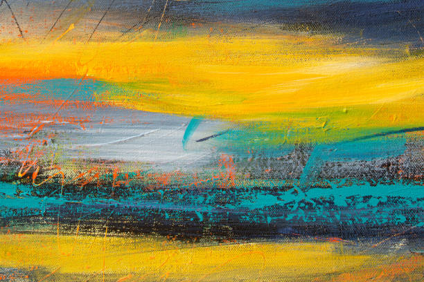 istock The expressive brushstrokes on this canvas create an artful and dynamic abstract background 1541113058