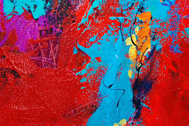 istock The expressive brushstrokes on this canvas create an artful and dynamic abstract background 1541118537