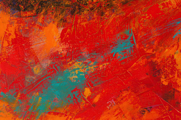 istock The expressive brushstrokes on this canvas create an artful and dynamic abstract background 1541119076