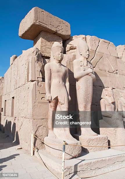 Templo De Karnak Egipto - Fotografias de stock e mais imagens de Ao Ar Livre - Ao Ar Livre, Arcaico, Arenito