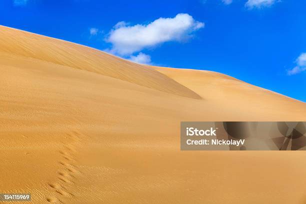 View Of Sand Desert With Dunes Stock Photo - Download Image Now - Adventure, Africa, Arabia