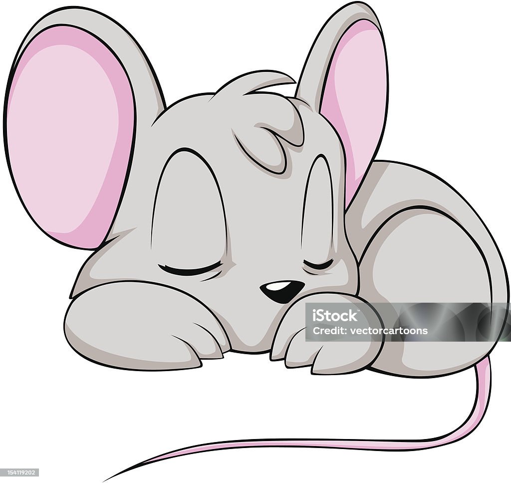 Dormir do rato - Royalty-free Dormir arte vetorial