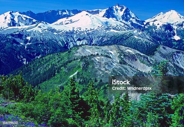 Photo libre de droit de Panorama De Cascade Mountain banque d'images et plus d'images libres de droit de Beauté de la nature - Beauté de la nature, Chaîne Nord des Cascades, Chaîne de montagnes