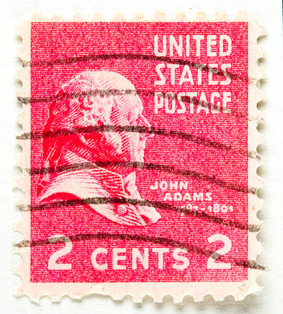istock President John Adams Postage Stamp circa 1938 154121555