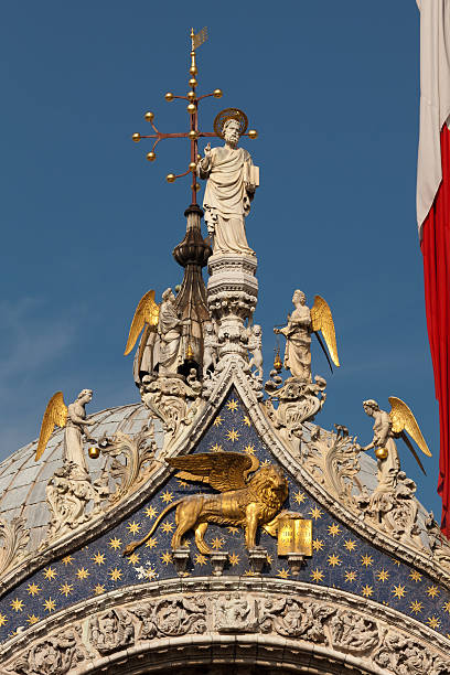 St Mark and Angels stock photo