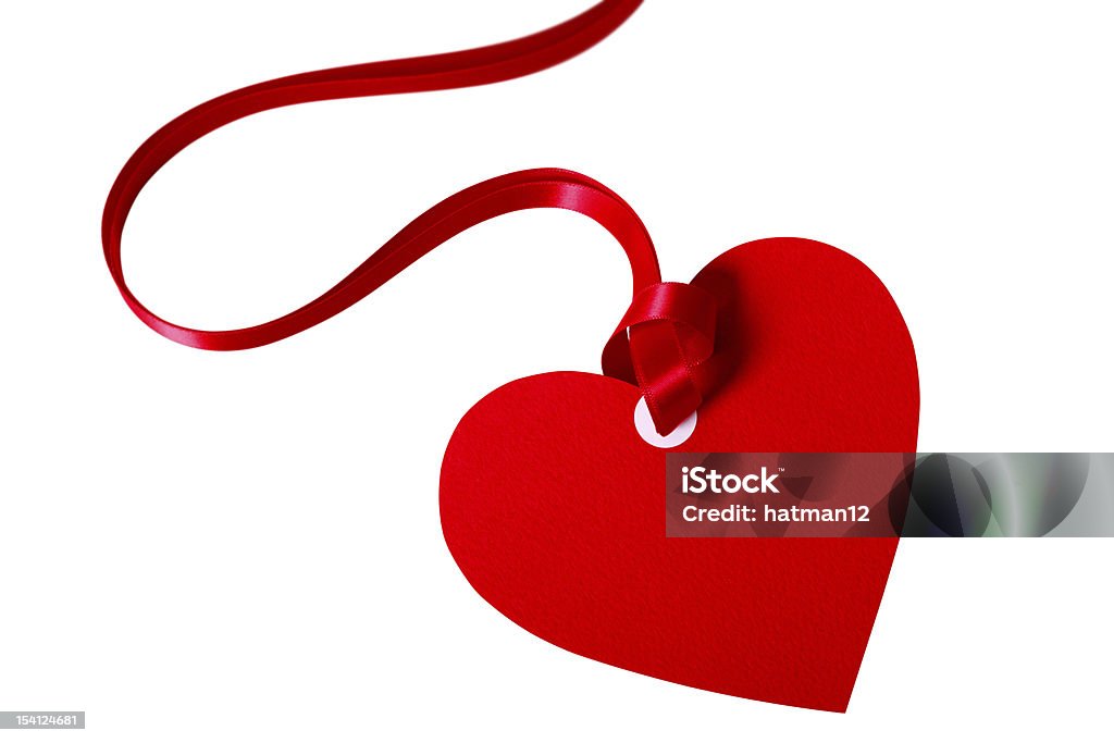 Valentinstag-Geschenkkarte - Lizenzfrei Herzform Stock-Foto