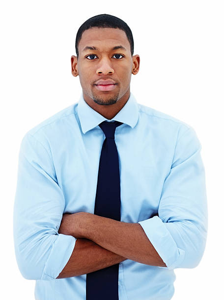istock Portrait of a businessman standing with his hands folded 154126041