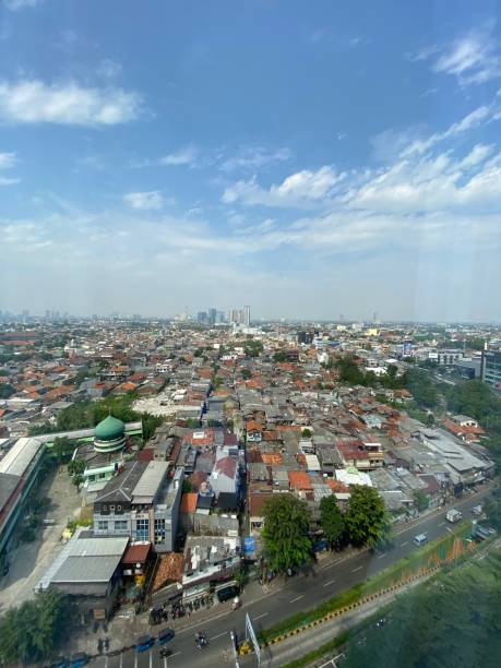 istock Jakarta cityscape from high building view 1541290797