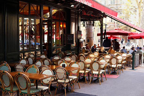 street cafe w paryżu - france restaurant cafe french culture zdjęcia i obrazy z banku zdjęć