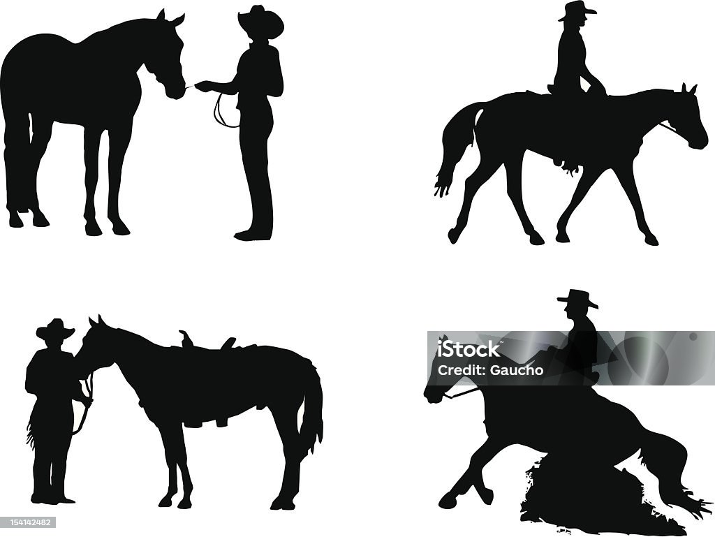 Equestrian Sports Western Stock Illustration - Download Image Now ...