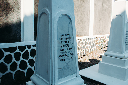 European graves and gravestones in Magelang City. A model from the 19th century. Some of the tombstones in this tomb are quite unique. Previously, the complex around here was a European burial complex in Magelang City.