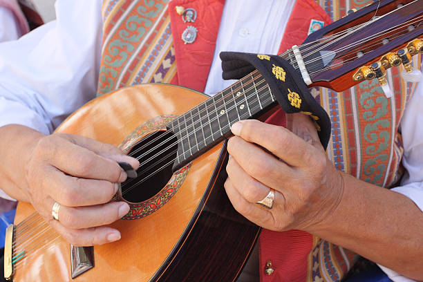 Mandolin Hands playing mandolin traditional musician stock pictures, royalty-free photos & images