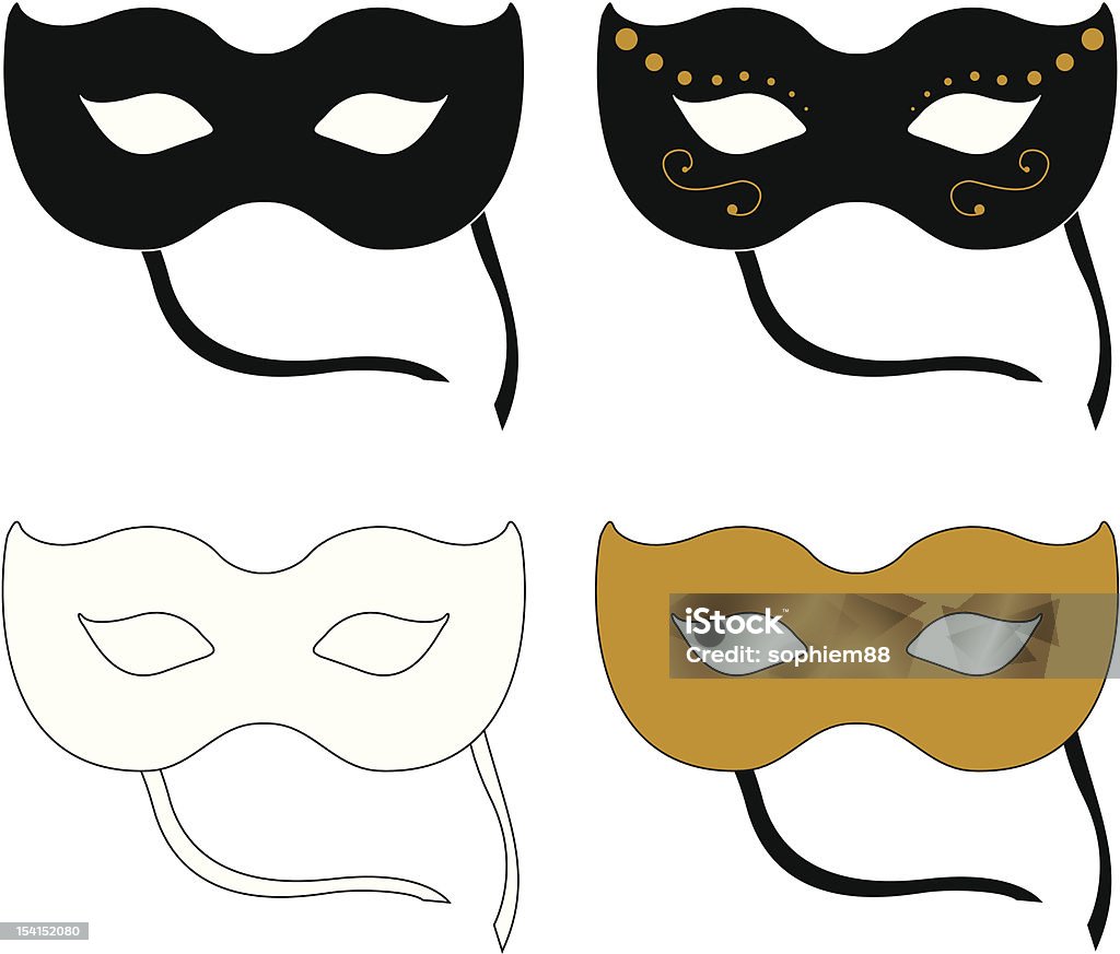 Camuflado máscaras - Vetor de Acessório royalty-free