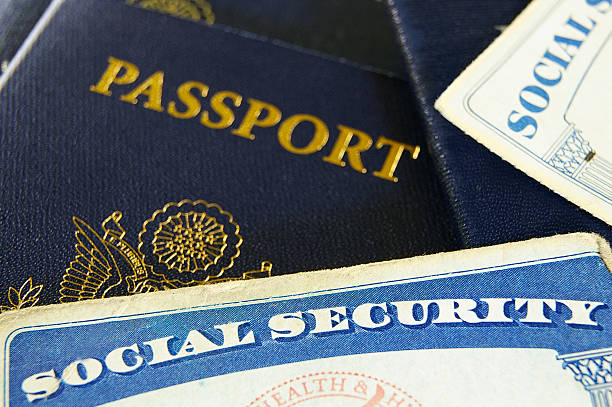 istock Social Security cards and passports 154152441