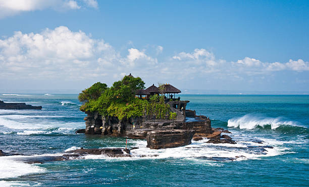 Tanha Lot Temple, Bali Nice temple on  a small island. Bali, Indonesia. tanah lot temple bali indonesia stock pictures, royalty-free photos & images