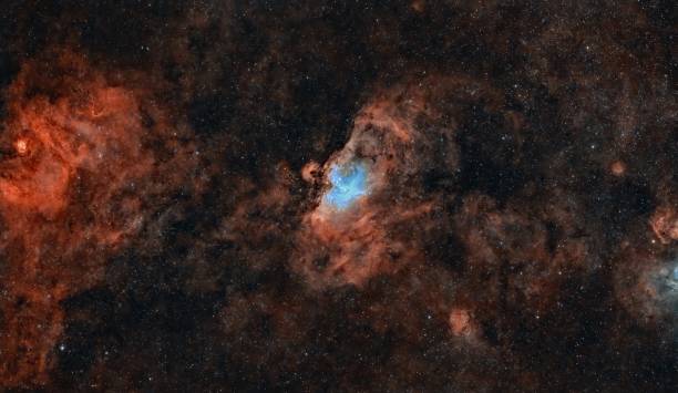 la nebulosa del águila - messier 16 - nebulosa del águila fotografías e imágenes de stock