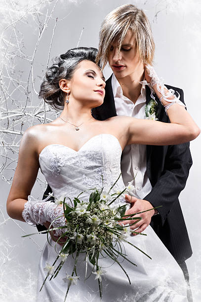 istock Beautiful young couple in love 154165956