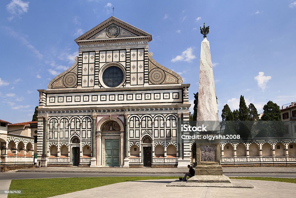 Basilica of Santa Maria Novella Basilica of Santa Maria Novella - famous landmark of Florence, Italy Architecture Stock Photo