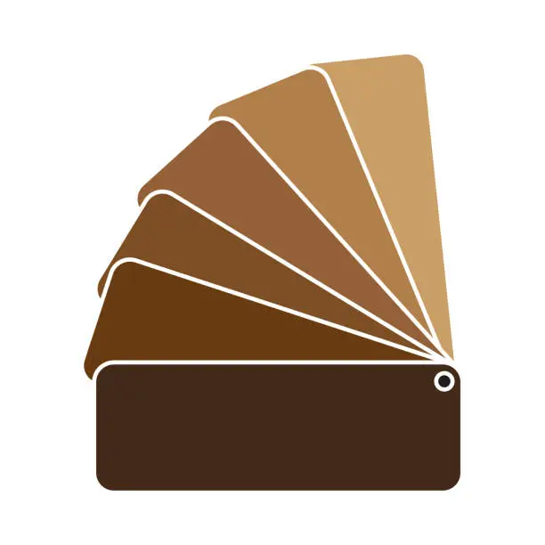Vector illustration of color brown palette. Vector illustration. EPS 10.