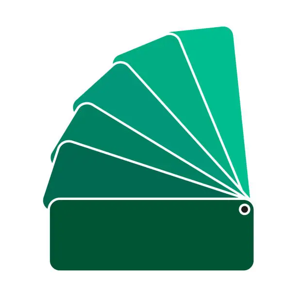 Vector illustration of color green palette. Vector illustration. EPS 10.