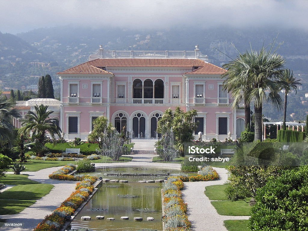 Villa Ephrussi de Rothschild, Cap Ferrat, França - Foto de stock de Vila royalty-free
