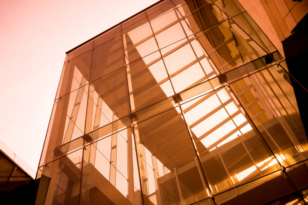 istock Modern abstract architecture and details background with metal and glass 1541863966