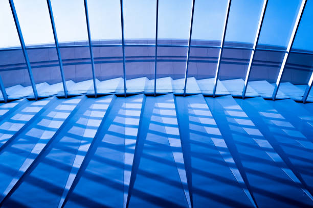istock Modern abstract architecture and details background with metal and glass 1541867344