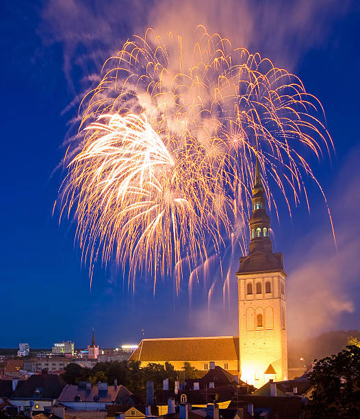 istock Firefoworks in Tallinn, Estonia 154186760
