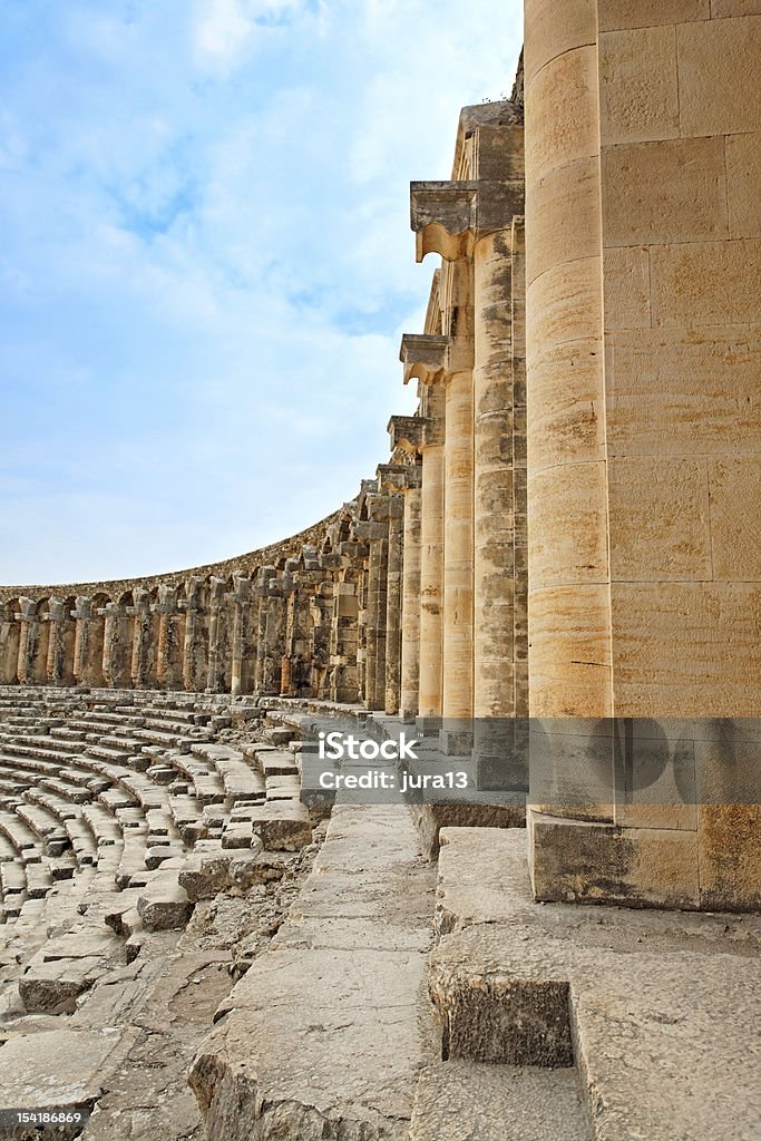 Antico anfiteatro romano Aspendos. - Foto stock royalty-free di Ambientazione esterna