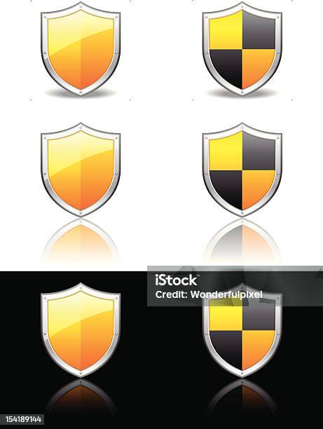 Vetores de Shield e mais imagens de Computação Gráfica - Computação Gráfica, Design, Ilustração e Pintura