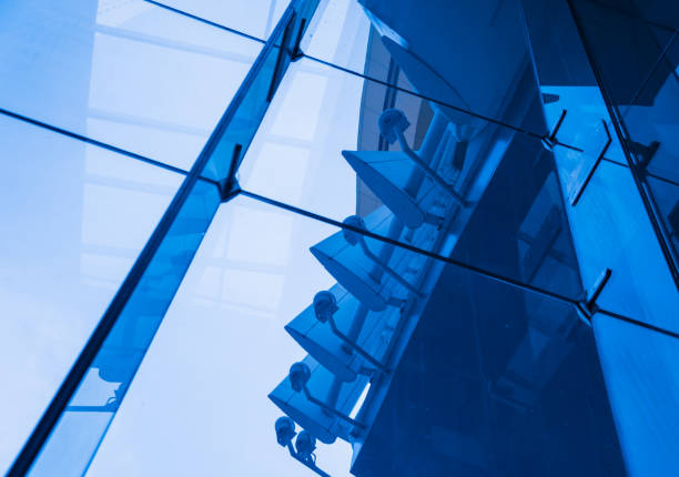 istock Modern abstract architecture and details background with metal and glass 1541902708