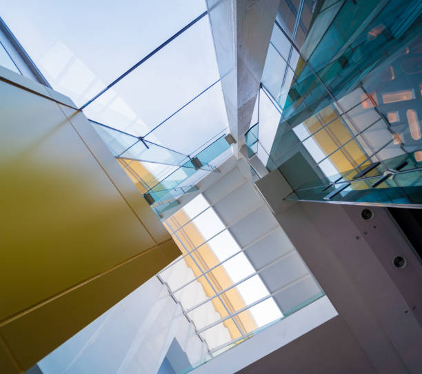 istock Modern abstract architecture and details background with metal and glass 1541908879