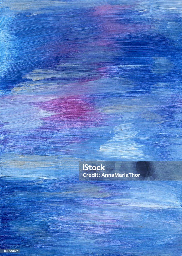 Blue gouache background Blue gouache background with silver, gray and purple colour added painted by Anna Maria Thor Backgrounds stock illustration