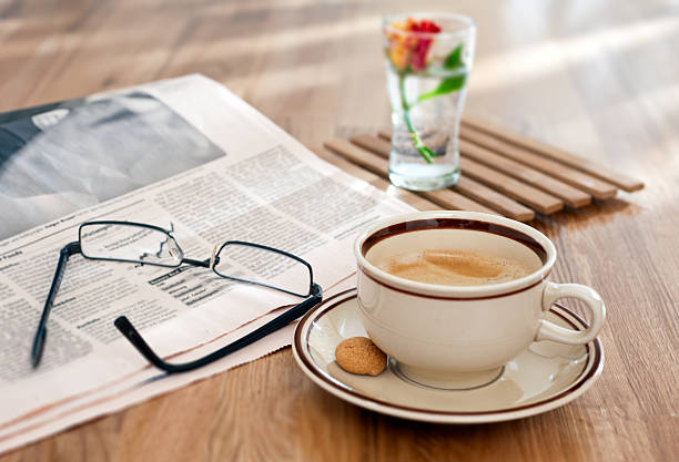 istock Breakfast of a buisnessman 154190969