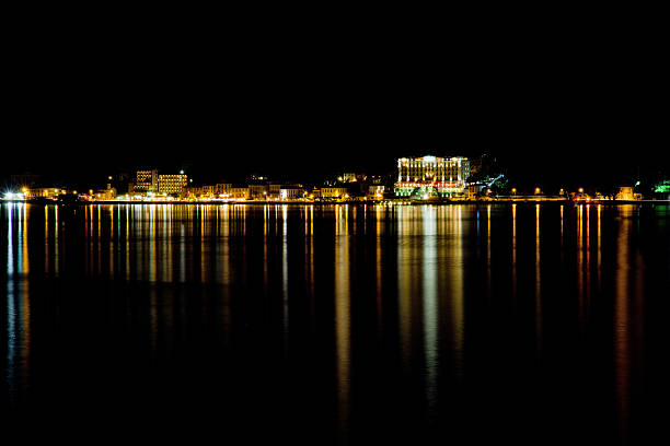 istock Night city view in Lake Como Bellagio 154191307