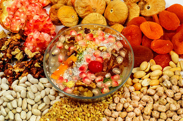 istock Wheat pudding with dried nuts and fruits (Asure) 154191809