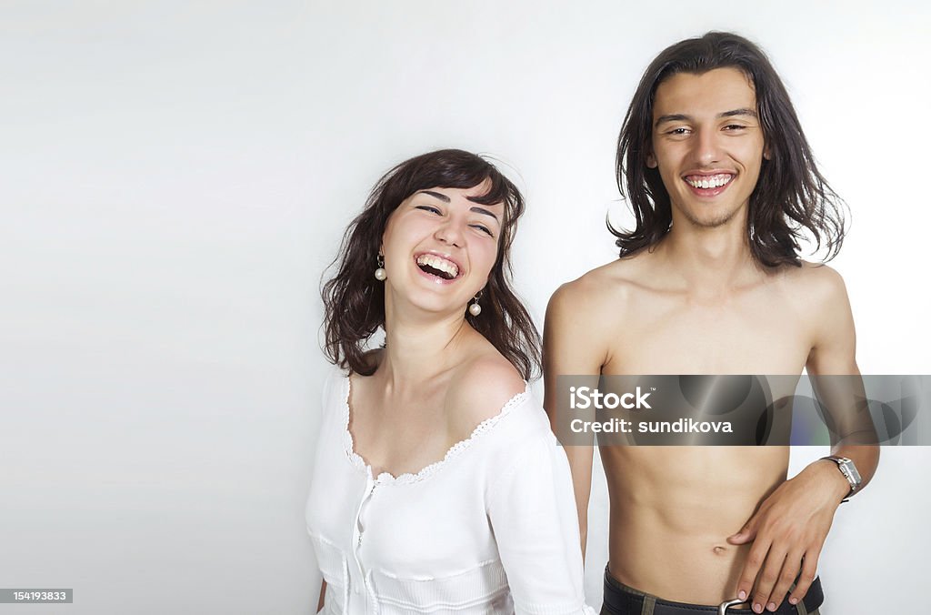 Glückliches junges Paar - Lizenzfrei 16-17 Jahre Stock-Foto