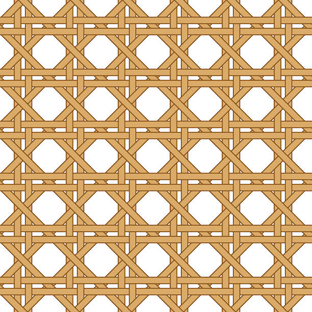 ilustrações de stock, clip art, desenhos animados e ícones de textura de vime tecido sem costura de fundo - wicker backgrounds textured pattern