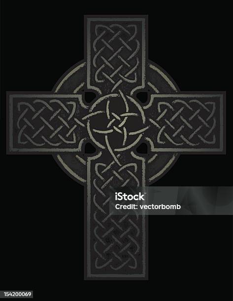 Ancient Celtic Cross Stock Illustration - Download Image Now - Celtic Cross, Vector, Ancient